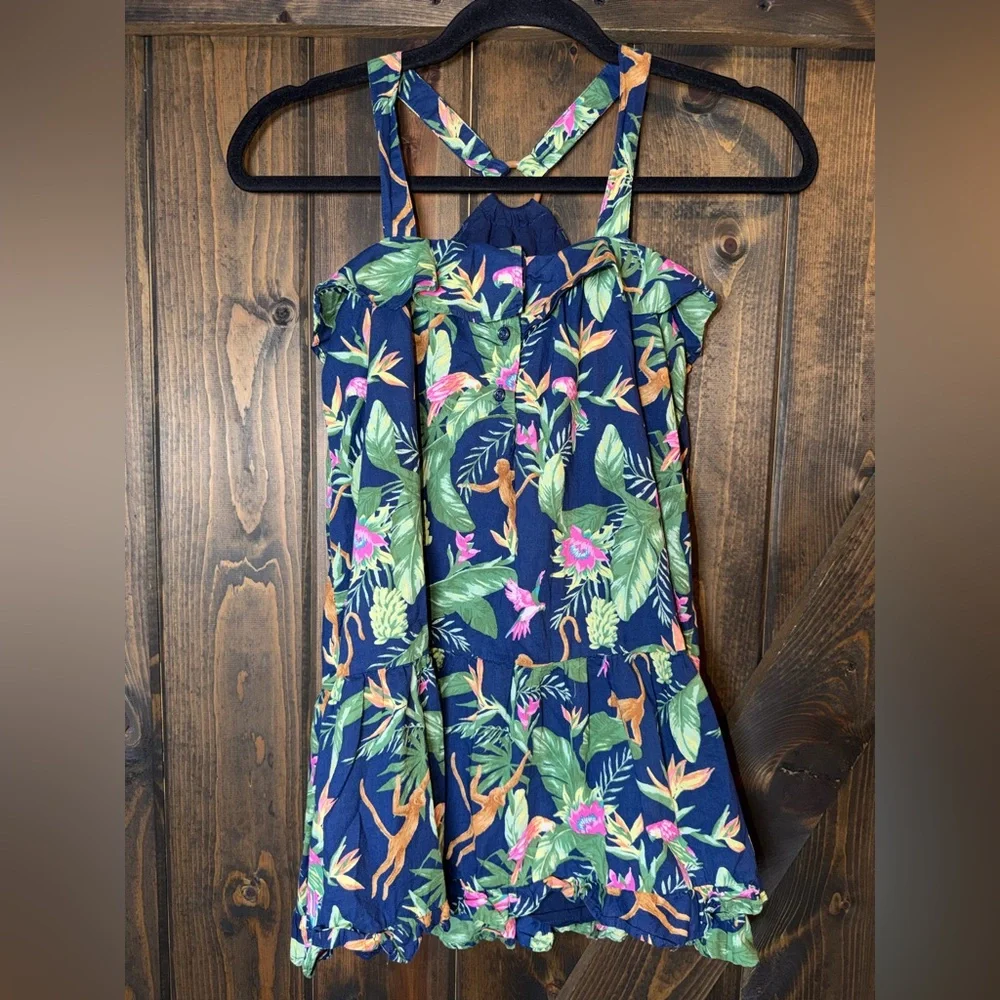 JANIE AND JACK Halter Tropical Dress